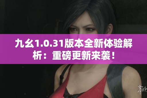 九幺1.0.31版本全新体验解析：重磅更新来袭！