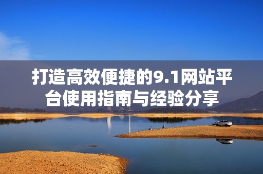 打造高效便捷的9.1网站平台使用指南与经验分享