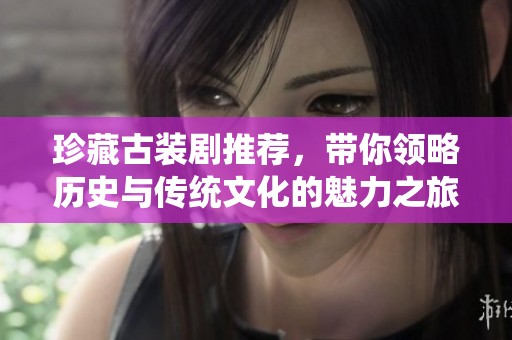 珍藏古装剧推荐，带你领略历史与传统文化的魅力之旅