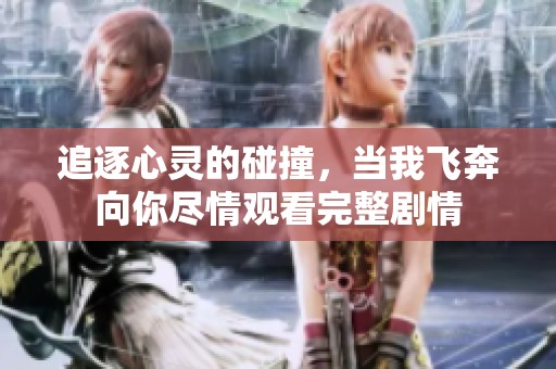 追逐心灵的碰撞，当我飞奔向你尽情观看完整剧情