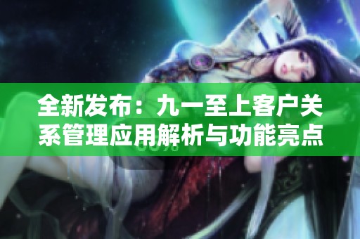 全新发布：九一至上客户关系管理应用解析与功能亮点探讨