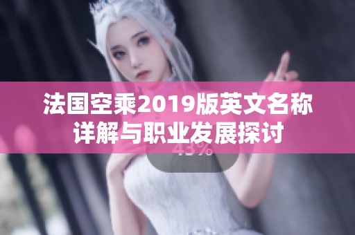 法国空乘2019版英文名称详解与职业发展探讨