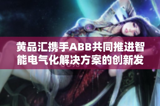 黄品汇携手ABB共同推进智能电气化解决方案的创新发展