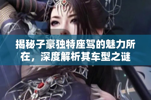 揭秘子豪独特座驾的魅力所在，深度解析其车型之谜