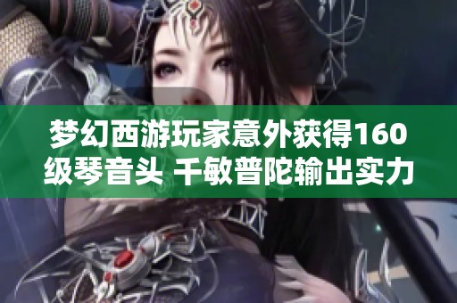 梦幻西游玩家意外获得160级琴音头 千敏普陀输出实力解析