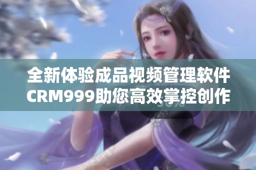 全新体验成品视频管理软件CRM999助您高效掌控创作流程