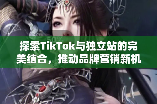 探索TikTok与独立站的完美结合，推动品牌营销新机遇