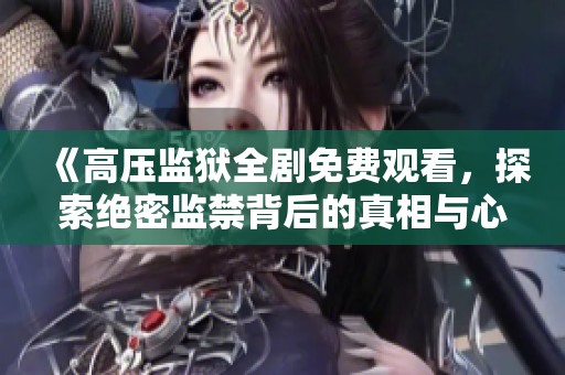 《高压监狱全剧免费观看，探索绝密监禁背后的真相与心理》