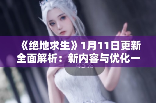 《绝地求生》1月11日更新全面解析：新内容与优化一览