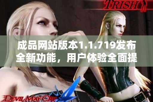 成品网站版本1.1.719发布全新功能，用户体验全面提升