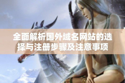 全面解析国外域名网站的选择与注册步骤及注意事项