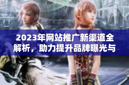 2023年网站推广新渠道全解析，助力提升品牌曝光与用户转化