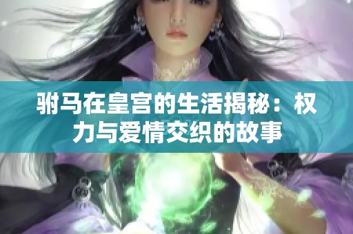 驸马在皇宫的生活揭秘：权力与爱情交织的故事