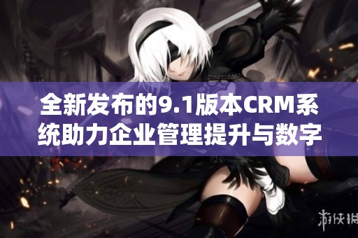 全新发布的9.1版本CRM系统助力企业管理提升与数字化转型