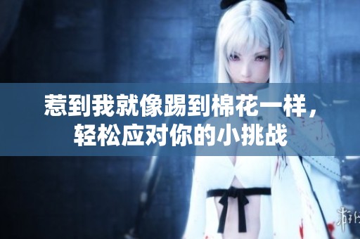 惹到我就像踢到棉花一样，轻松应对你的小挑战
