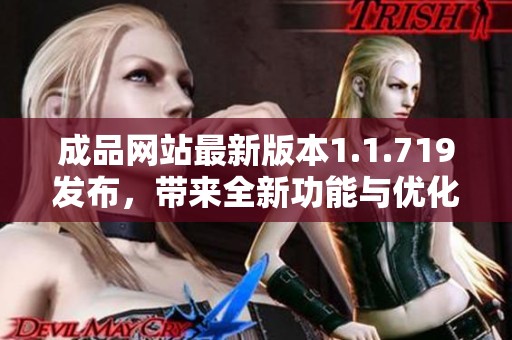 成品网站最新版本1.1.719发布，带来全新功能与优化更新