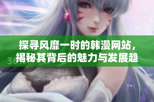 探寻风靡一时的韩漫网站，揭秘其背后的魅力与发展趋势
