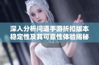 深入分析问道手游折扣版本稳定性及其可靠性体验揭秘