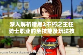深入解析暗黑2不朽之王狂骑士职业的全技能及玩法技巧