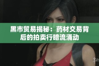 黑市贸易揭秘：药材交易背后的拍卖行暗流涌动