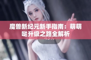 魔兽新纪元新手指南：萌萌哒升级之路全解析