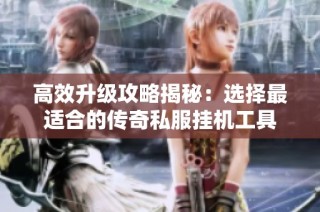 高效升级攻略揭秘：选择最适合的传奇私服挂机工具