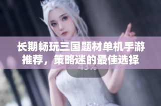长期畅玩三国题材单机手游推荐，策略迷的最佳选择