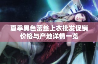 夏季黑色蕾丝上衣批发促销价格与产地详情一览