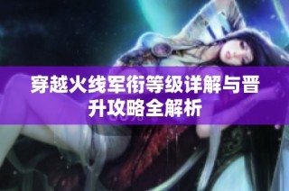 穿越火线军衔等级详解与晋升攻略全解析