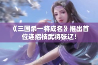 《三国杀一将成名》推出首位连招技武将张辽！