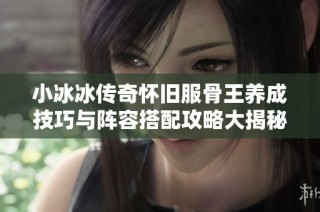 小冰冰传奇怀旧服骨王养成技巧与阵容搭配攻略大揭秘