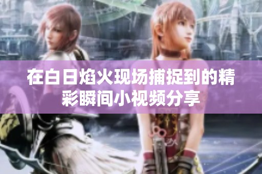 在白日焰火现场捕捉到的精彩瞬间小视频分享