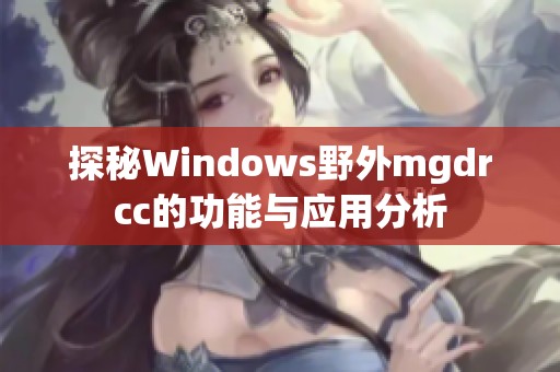 探秘Windows野外mgdrcc的功能与应用分析