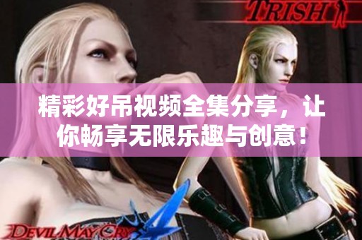 精彩好吊视频全集分享，让你畅享无限乐趣与创意！