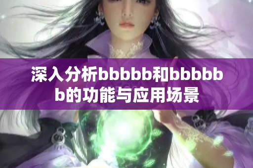 深入分析bbbbb和bbbbbb的功能与应用场景
