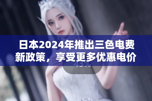 日本2024年推出三色电费新政策，享受更多优惠电价