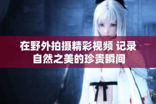 在野外拍摄精彩视频 记录自然之美的珍贵瞬间
