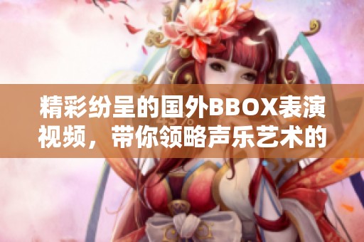 精彩纷呈的国外BBOX表演视频，带你领略声乐艺术的魅力