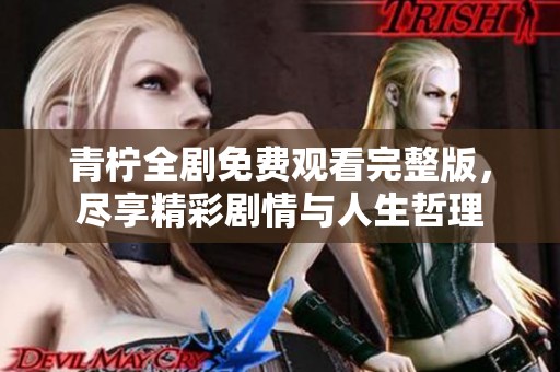 青柠全剧免费观看完整版，尽享精彩剧情与人生哲理