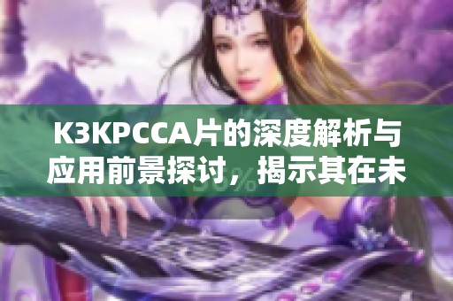 K3KPCCA片的深度解析与应用前景探讨，揭示其在未来科技中的重要性