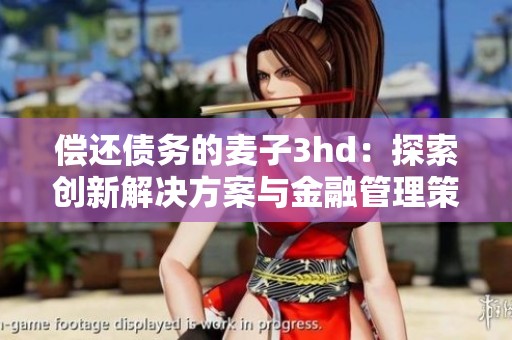 偿还债务的麦子3hd：探索创新解决方案与金融管理策略