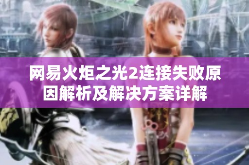 网易火炬之光2连接失败原因解析及解决方案详解