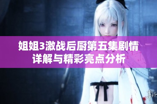 姐姐3激战后厨第五集剧情详解与精彩亮点分析