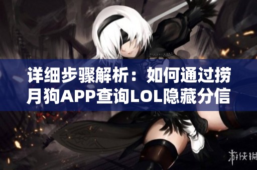 详细步骤解析：如何通过捞月狗APP查询LOL隐藏分信息