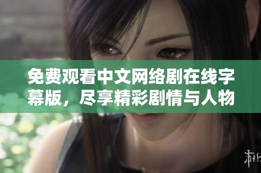免费观看中文网络剧在线字幕版，尽享精彩剧情与人物魅力