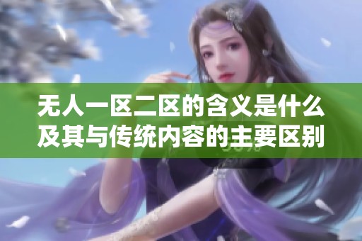 无人一区二区的含义是什么及其与传统内容的主要区别分析