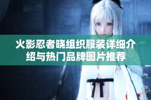 火影忍者晓组织服装详细介绍与热门品牌图片推荐