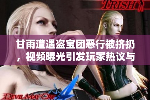 甘雨遭遇盗宝团恶行被挤扔，视频曝光引发玩家热议与关注