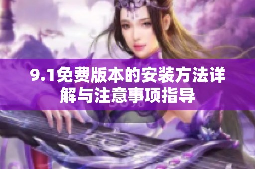 9.1免费版本的安装方法详解与注意事项指导