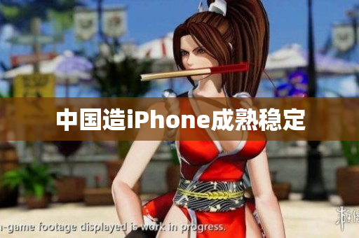 中国造iPhone成熟稳定